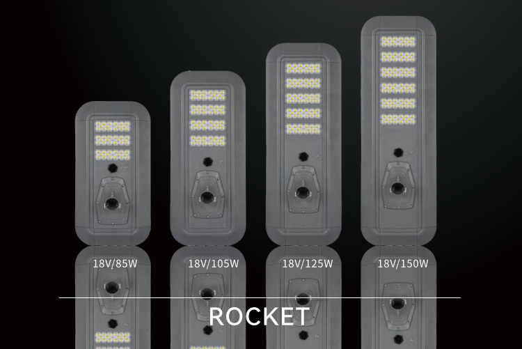 125w all in one solar street light