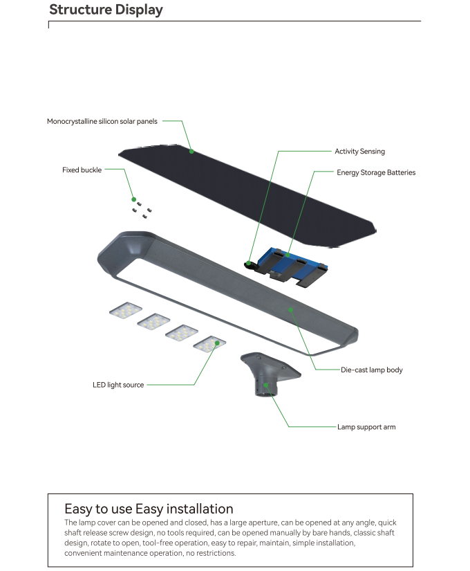 30w all in one solar street light