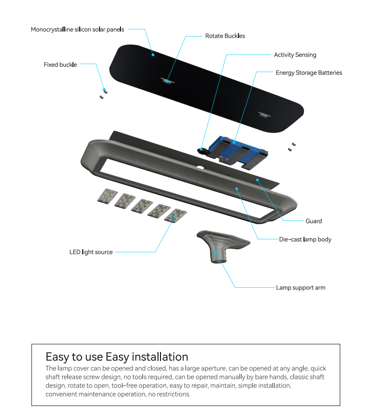 210w all in one solar street light